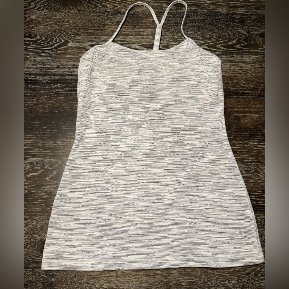 Lululemon Gray Strappy Racerback Tank Top